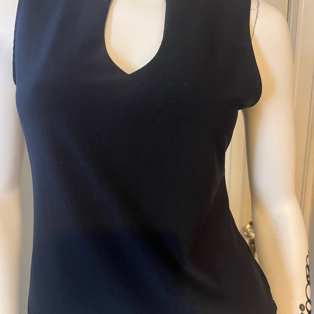 Black top with peek a boo front